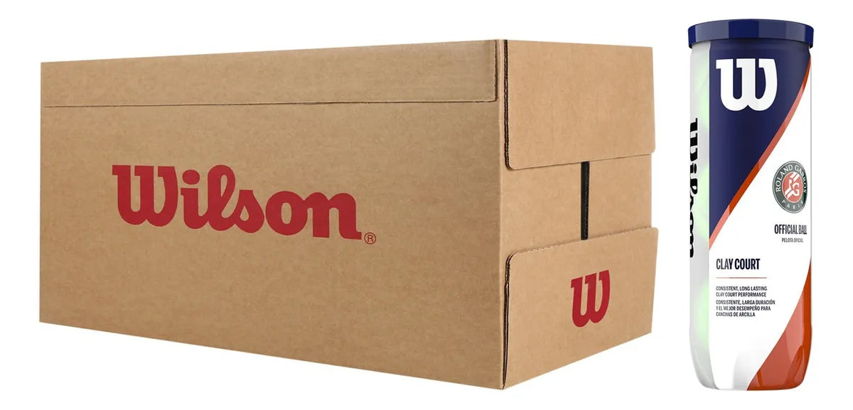 Caja de Pelotas Wilson Roland Garros x3 24 Tarros