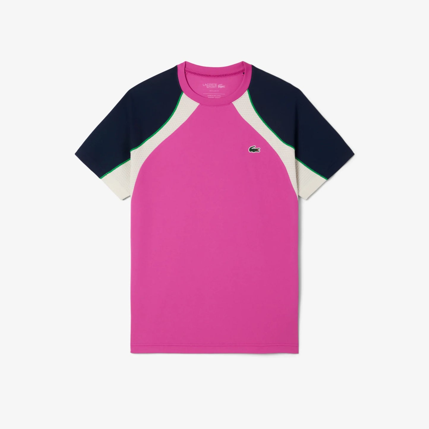 Polera Lacoste Multicolor Rosa/Marino/Crema