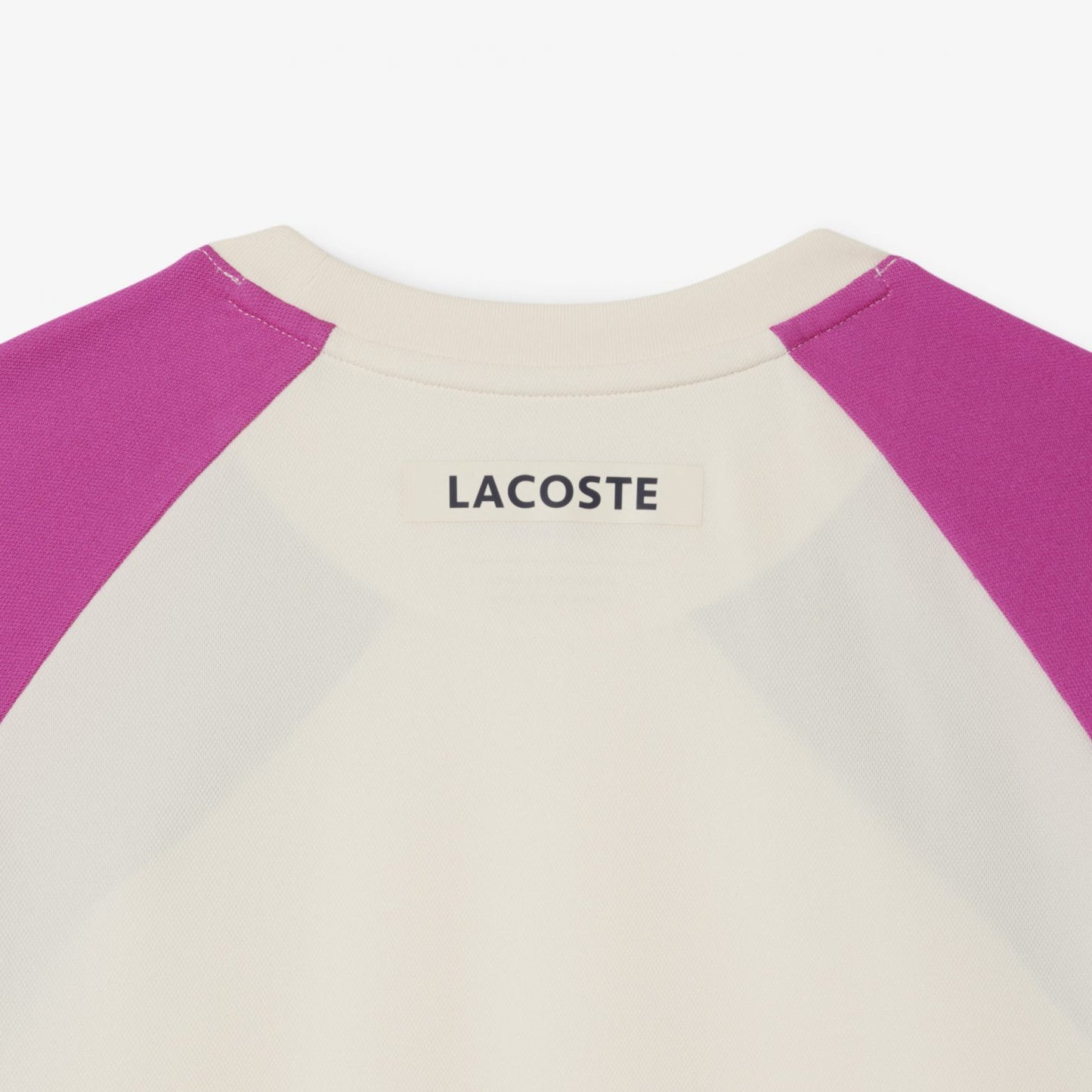 Polera Lacoste Multicolor Crema/Rosa/Verde