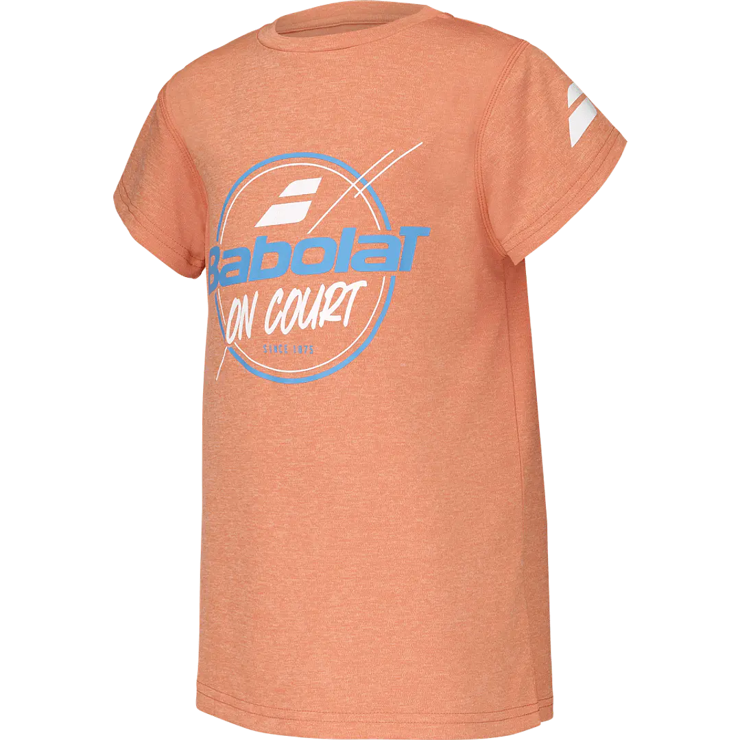Polera Babolat Exercise Graphic Tee Niño Naranja