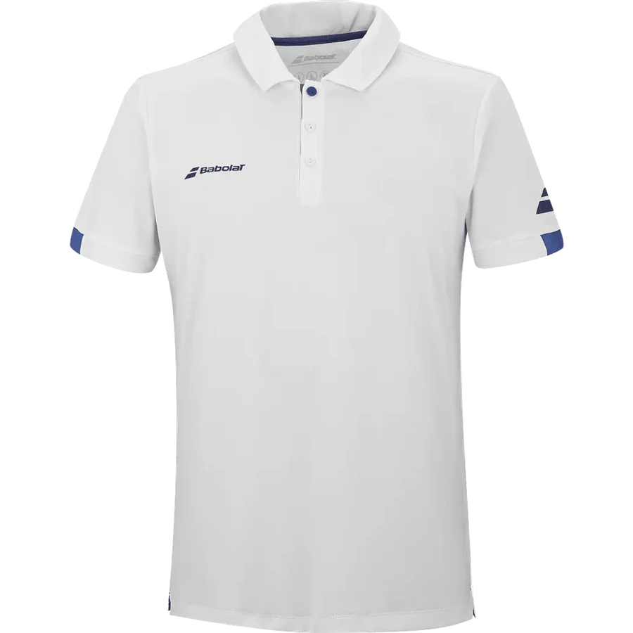 Polera Babolat Play Polo Boy Blanco