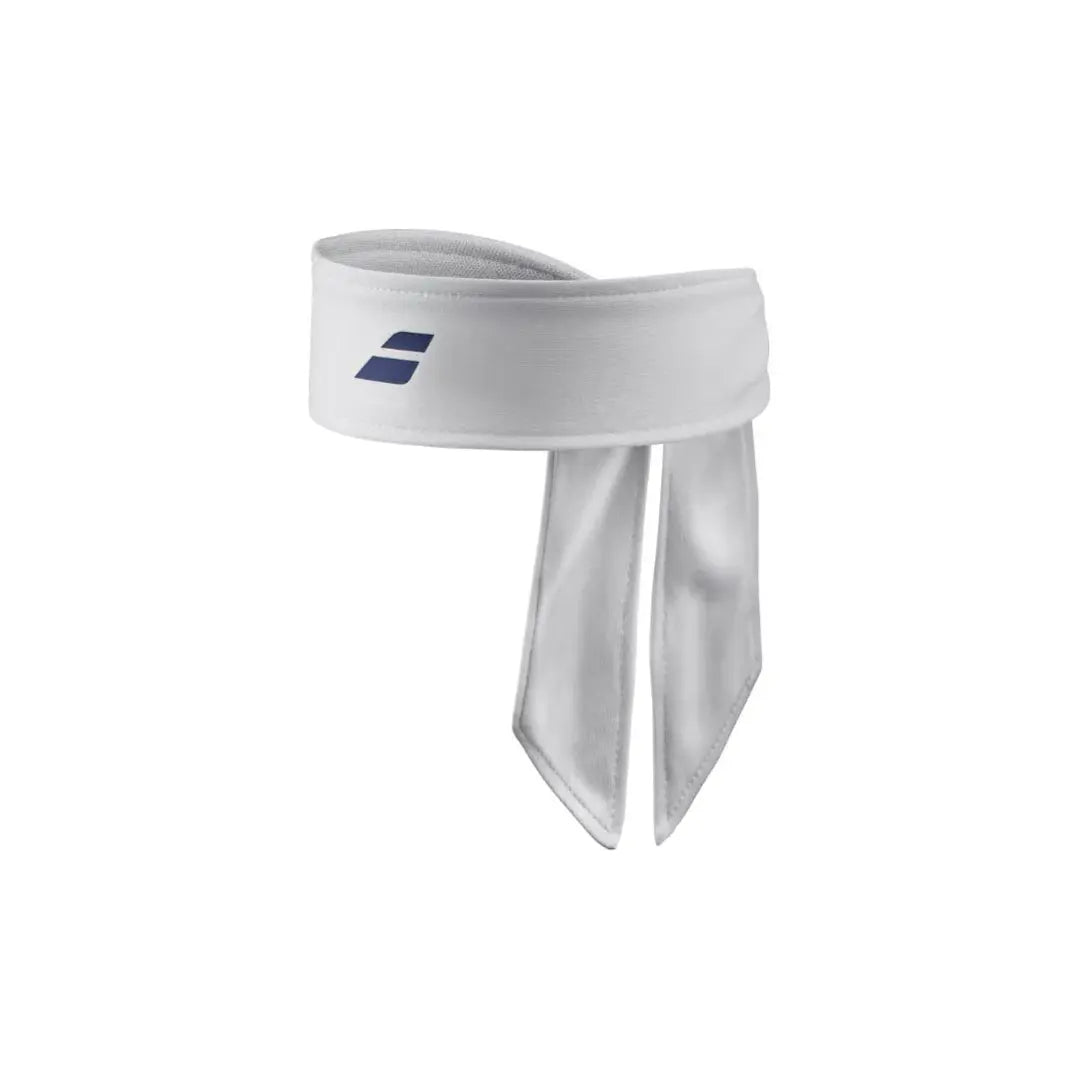 Babolat Cintillo Tie Headband White/Sodalite Blue
