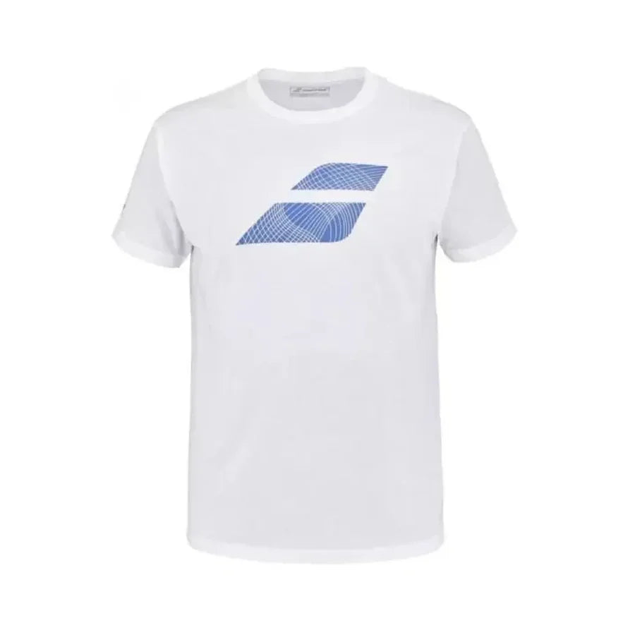 Polera Babolat Exercise Big Flag Tee Men White
