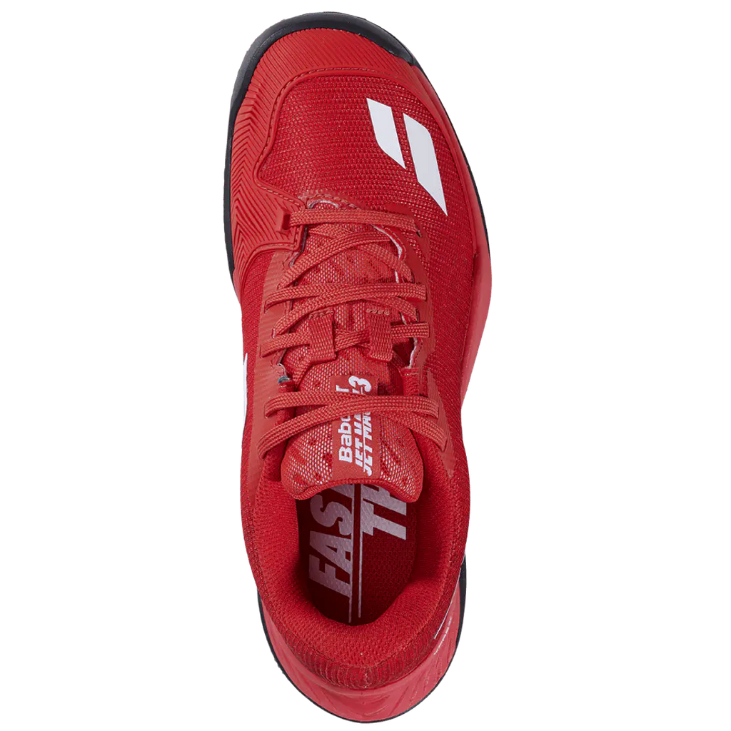 Zapatilla Babolat Jet Mach 3 Junior CL Boy Cherry Tomato/White