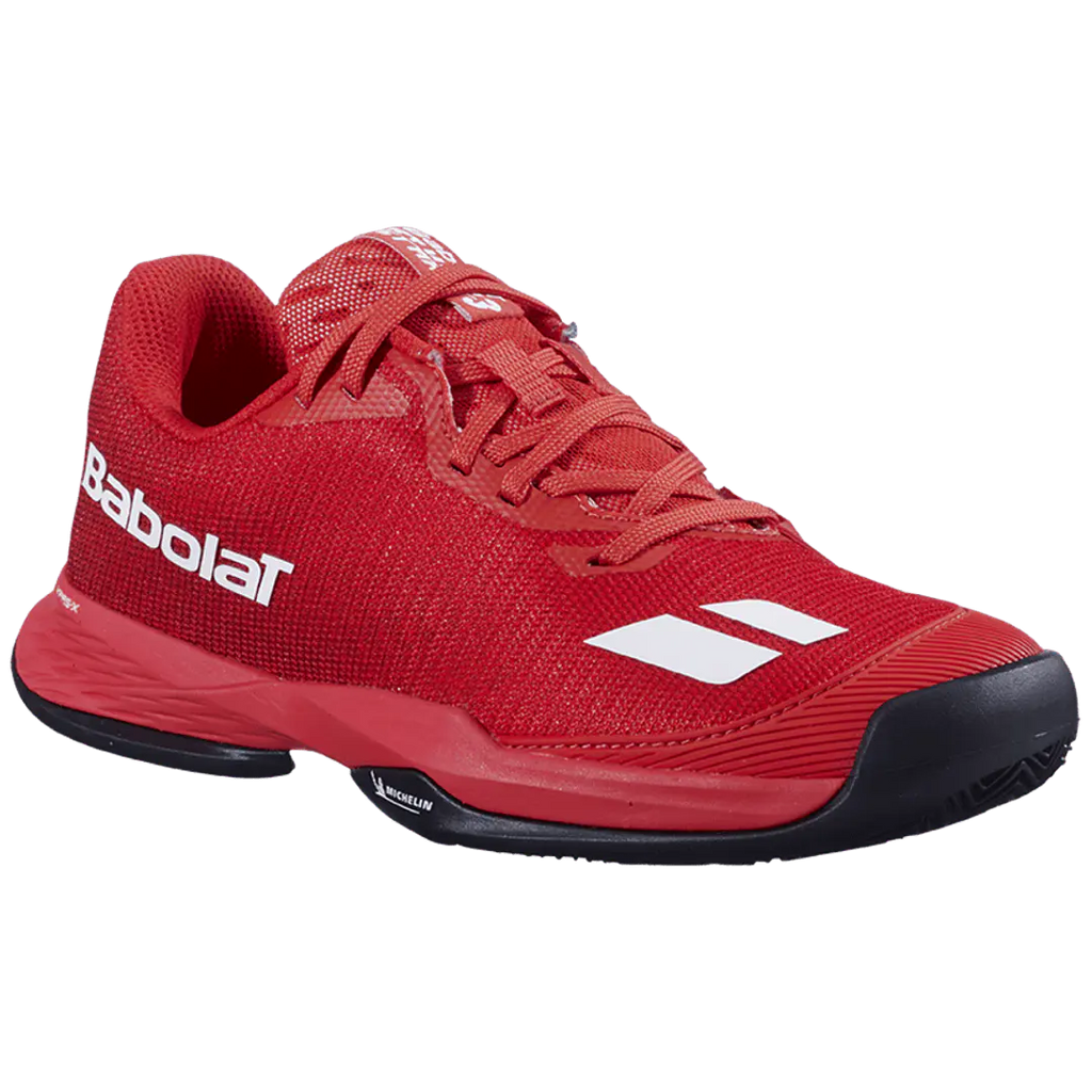Zapatilla Babolat Jet Mach 3 Junior CL Boy Cherry Tomato/White