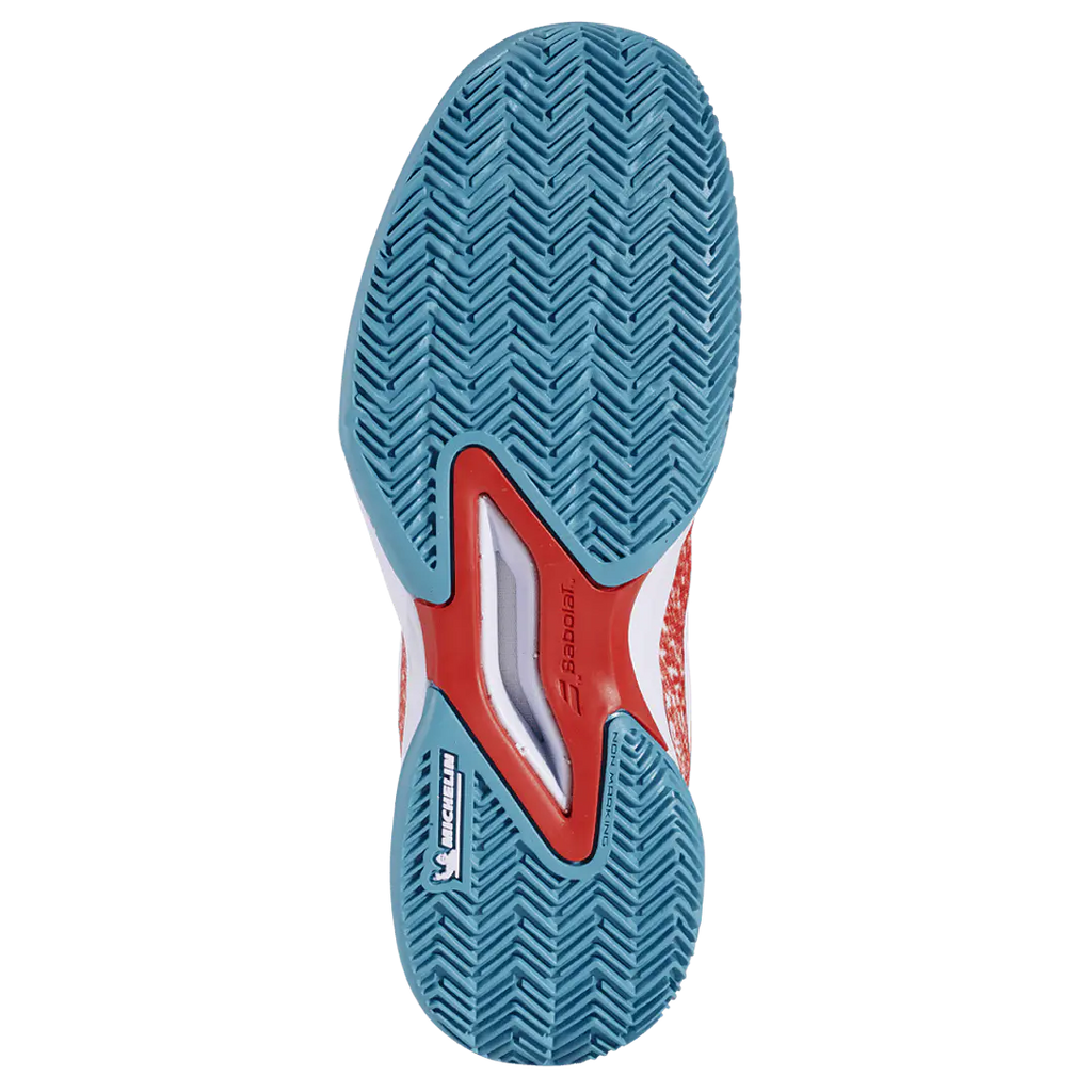 Zapatilla Babolat Jet Mach 3 Clay Jr Girl Fiesta Red