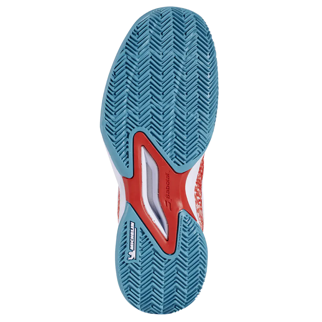 Zapatilla Babolat Jet Mach 3 Clay Jr Girl Fiesta Red