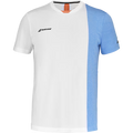 Polera Babolat Play Crew Neck Tee Boy Blanco Azul