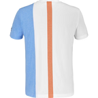 Polera Babolat Play Crew Neck Tee Boy Blanco Azul