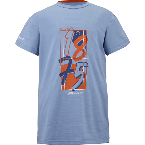 POLERA BABOLAT EXERCISE GRAPHIC TEE NIÑO / AZUL