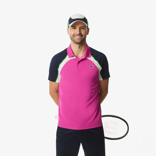 Polo Lacoste Multicolor Rosa/Marino/Crema