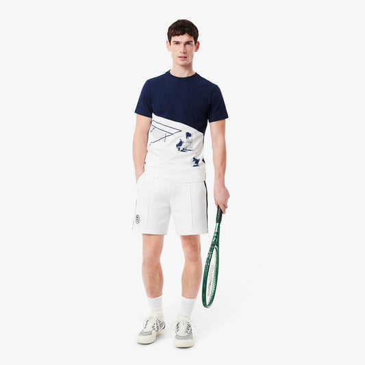 Short Tenis Clásico Lacoste Blanco/Azul Marino