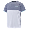 Polera Babolat Play Crew Neck Tee Boy White Blue