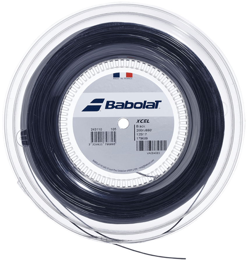 Rollo Cuerda Babolat Xcel 200M Black