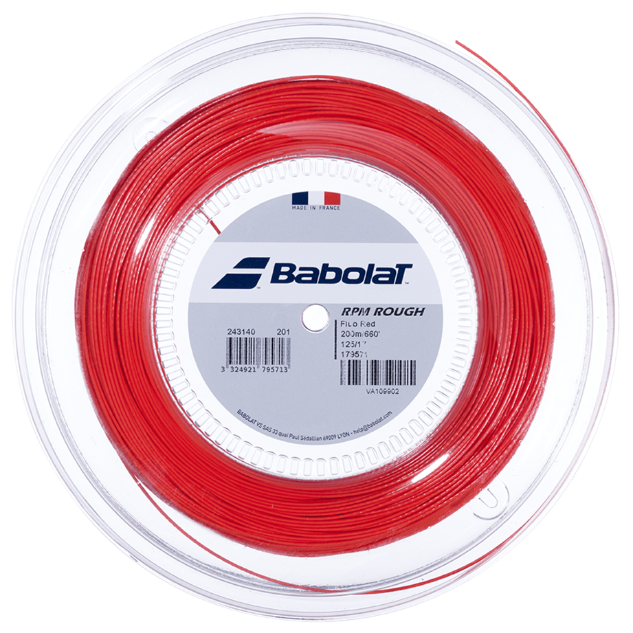 Rollo Cuerda Babolat RPM Rough Fluor Red 200M