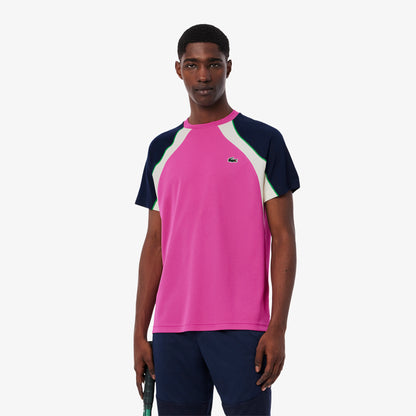 Polera Lacoste Multicolor Rosa/Marino/Crema