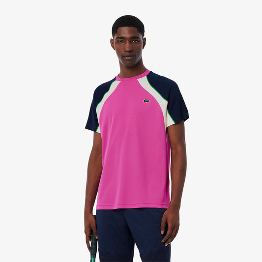 Polera Lacoste Multicolor Rosa/Marino/Crema
