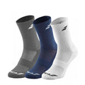 Calcetines Babolat Unisex Blanco Azul Gris Pack X 3