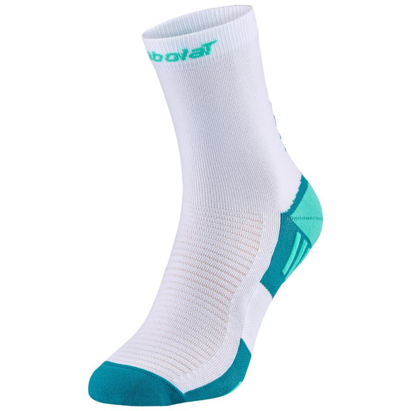 Calcetines Babolat Padel Mid-Calf Socks Blanco/Verde
