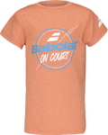 Polera Babolat Exercise Graphic Tee Niño Naranja