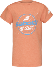 Polera Babolat Exercise Graphic Tee Niño Naranja