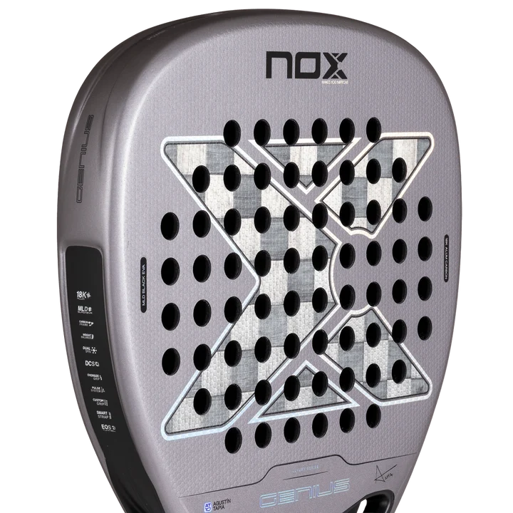 Pala Padel Nox Genius Attack 18K ALUM by Agustin Tapia 2027 - PREVENTA