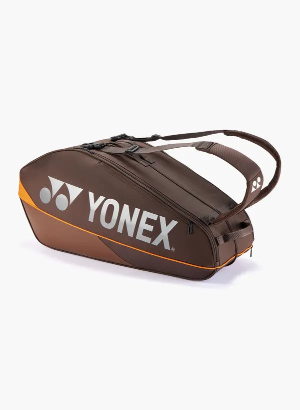 Bolso de tenis Yonex PRO 92426 6 raquetas Espresso Brown - compartimentos