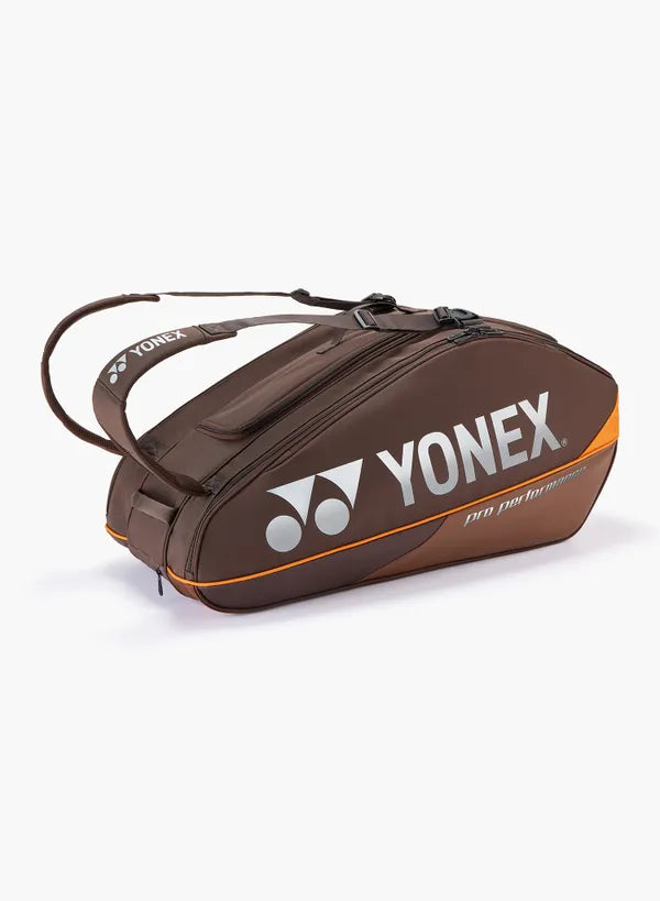 Bolso de tenis Yonex PRO 92429 9 raquetas Espresso Brown - vista frontal