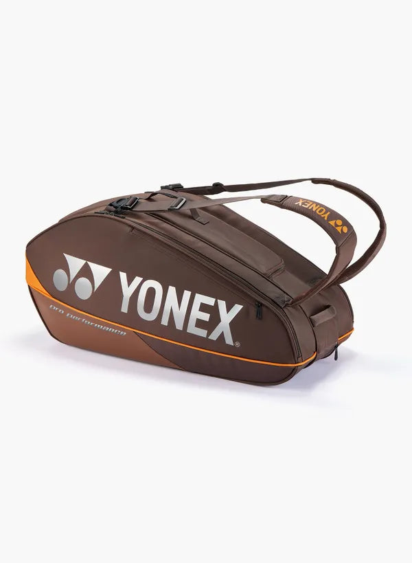 Bolso de tenis Yonex PRO 92429 9 raquetas Espresso Brown - compartimentos