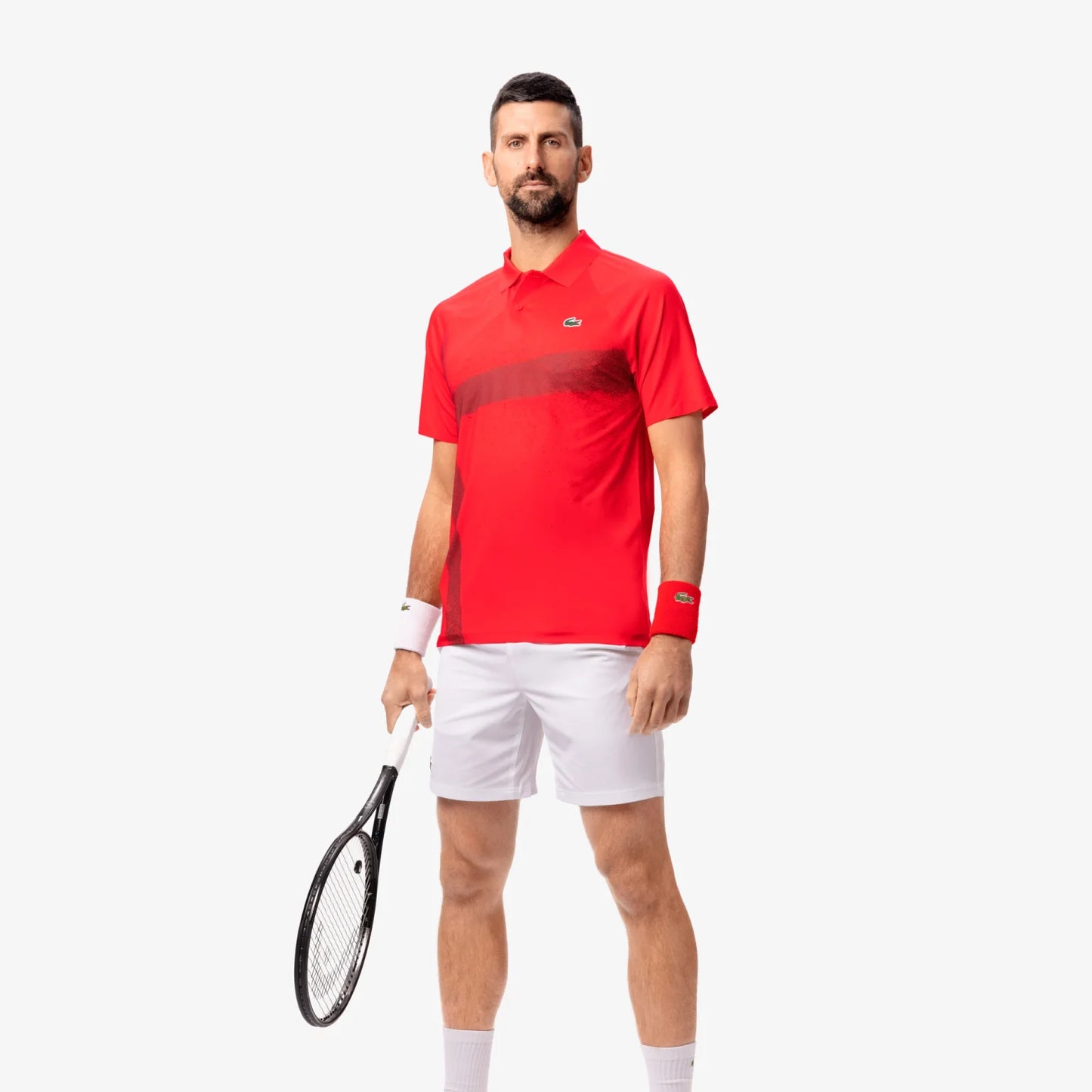 Polo Oficial Lacoste Djokovic Roja 2025