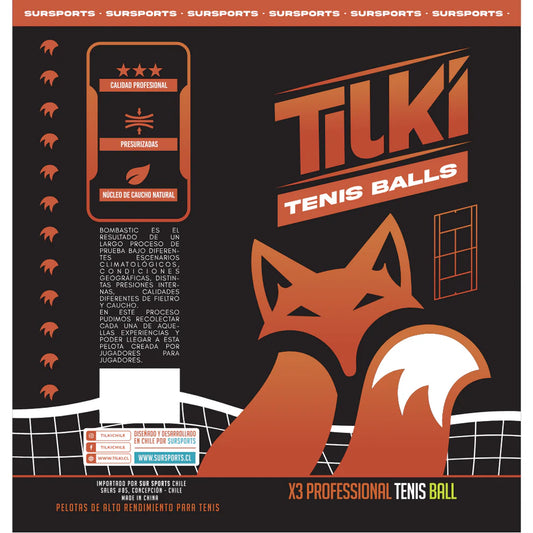 Caja de pelotas de tenis Tilki Bombastic X3 (24 unidades)