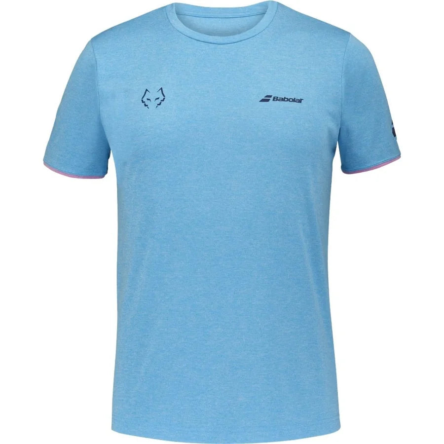 Polera Babolat Crew Neck Tee Lebron Azul Claro