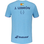 Polera Babolat Crew Neck Tee Lebron Azul Claro