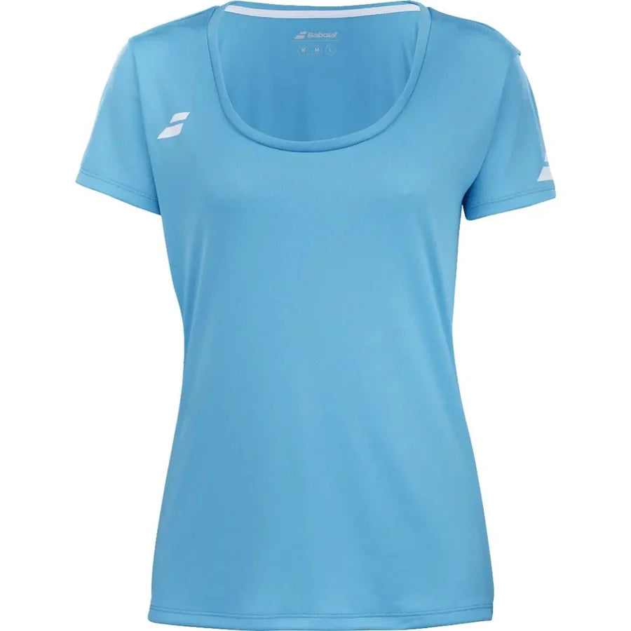 Polera Babolat Play Cap Sleeve Top Girl Azul Claro