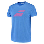 Polera Babolat Exercise Big Flag Tee Men Blue