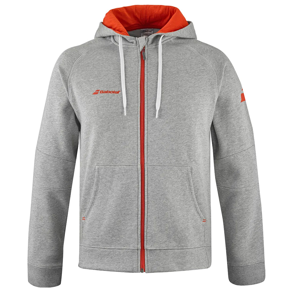 Polerón Babolat Exercise Hood Jacket Men Gris Jaspeado