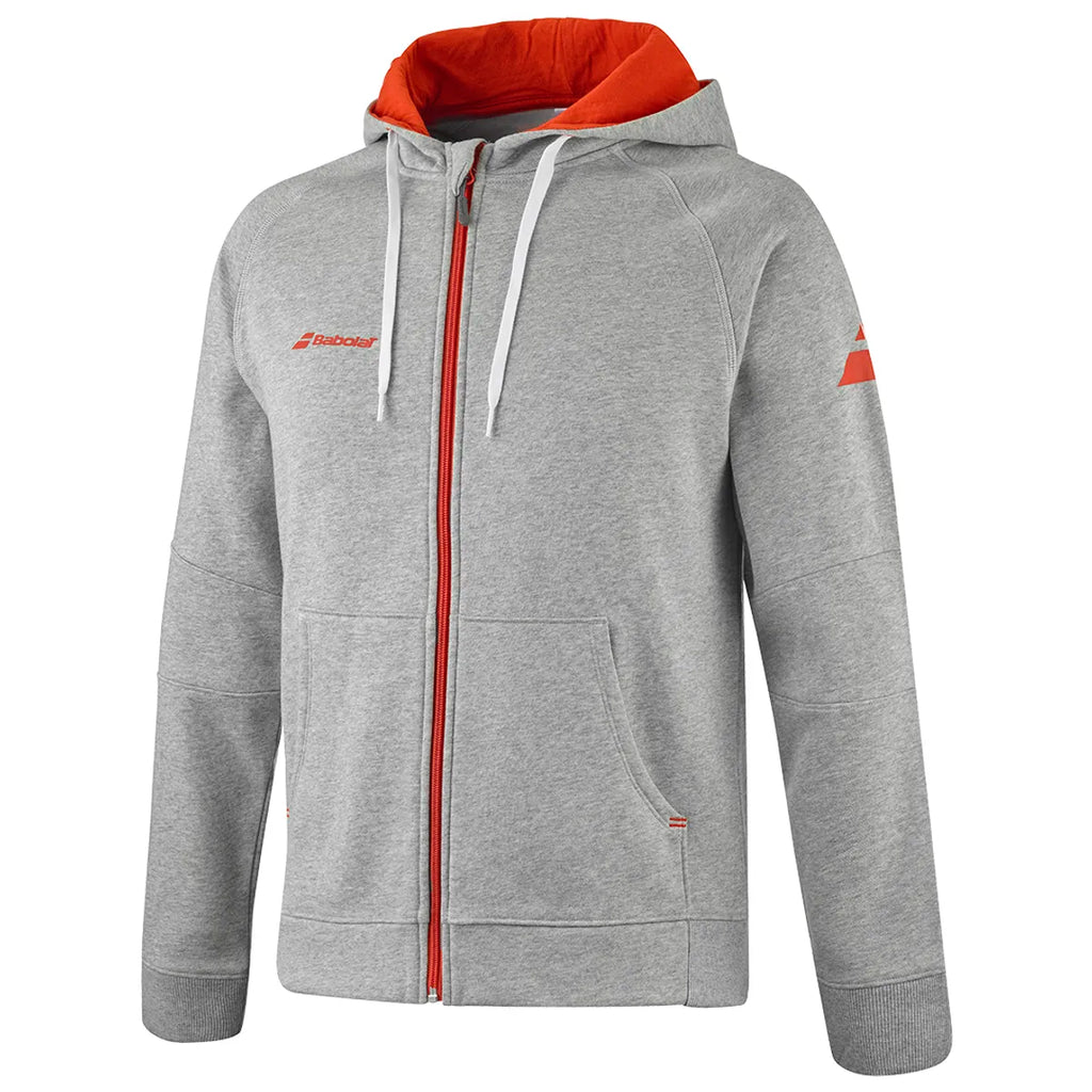 Polerón Babolat Exercise Hood Jacket Men Gris Jaspeado