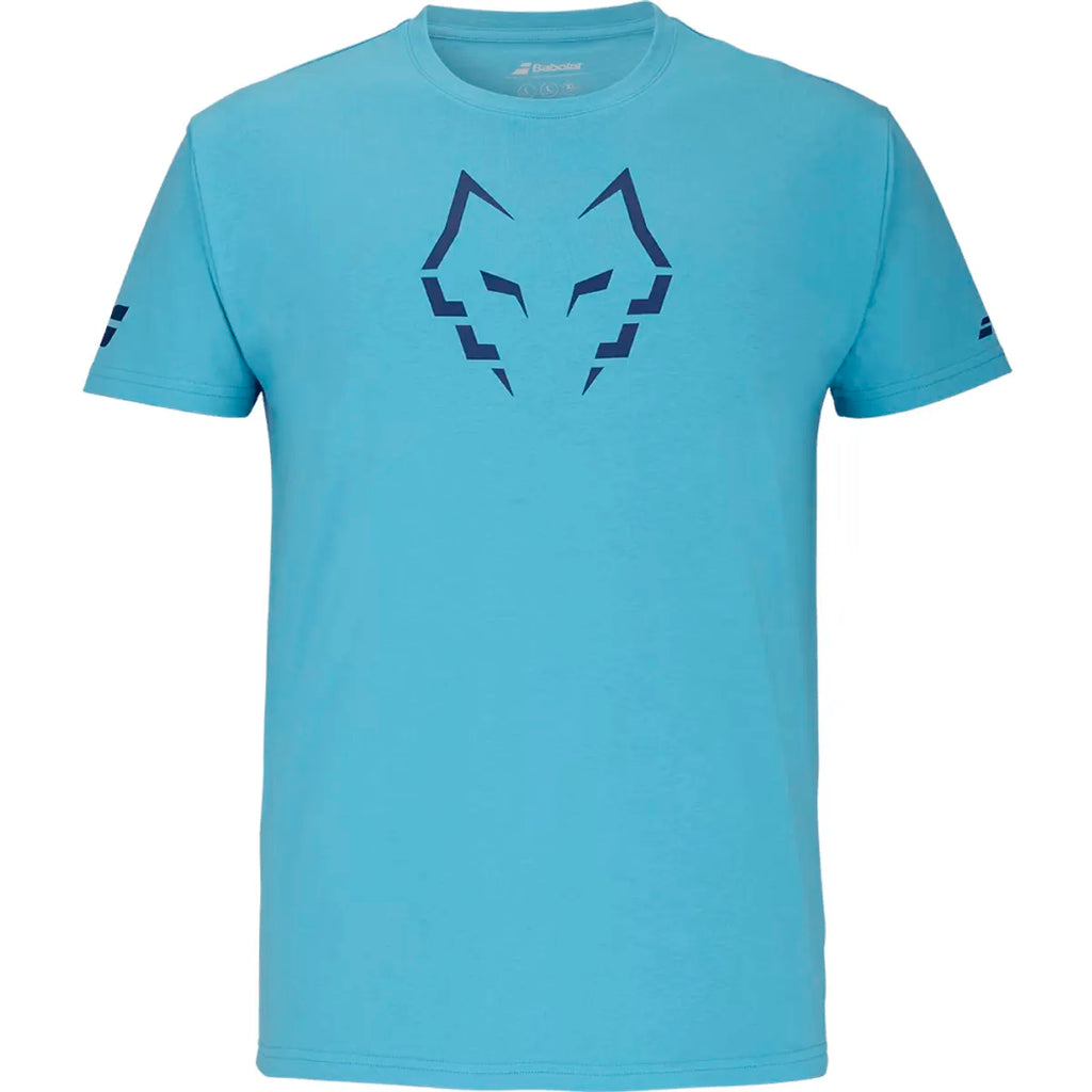 Polera Babolat Cotton Tee Juan Lebron Azul Claro/Azul