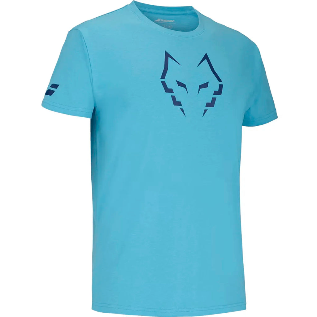 Polera Babolat Cotton Tee Juan Lebron Azul Claro/Azul