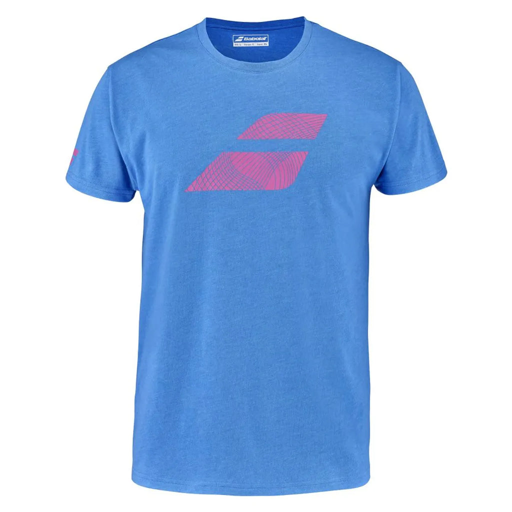 Polera Babolat Exercise Big Flag Tee Men Blue