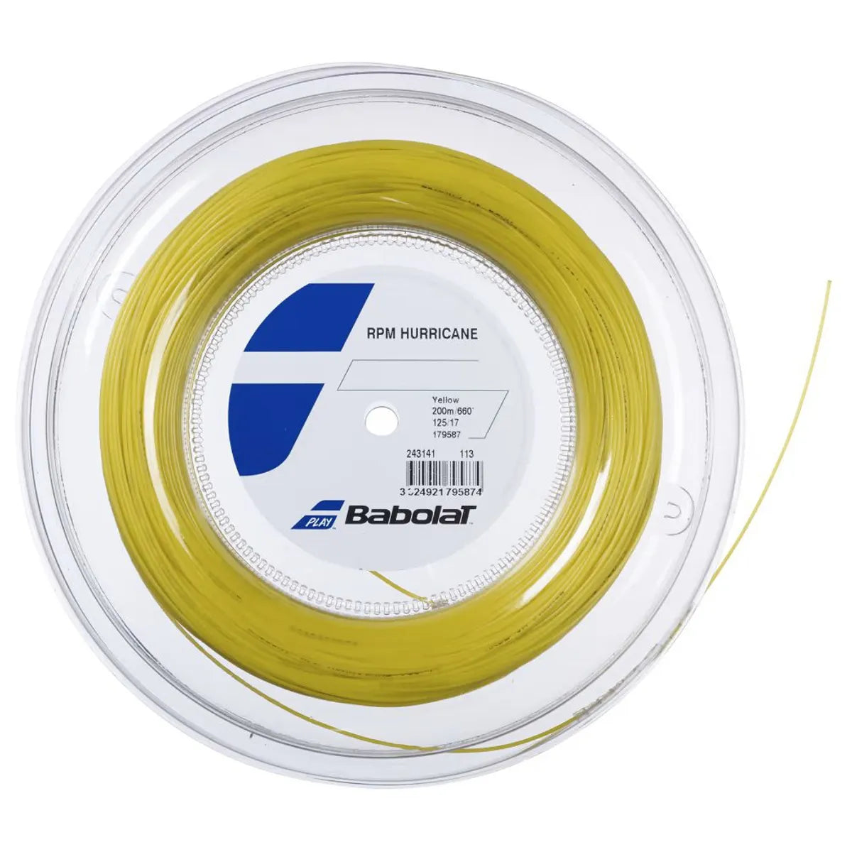 Rollo Cuerda Babolat RPM Hurricane Yellow 200M