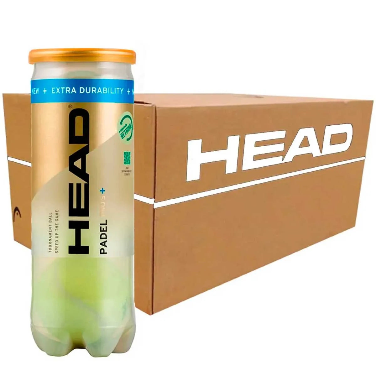 HEAD Padel Pro S+ 3B Amarillo - Caja 6DZ