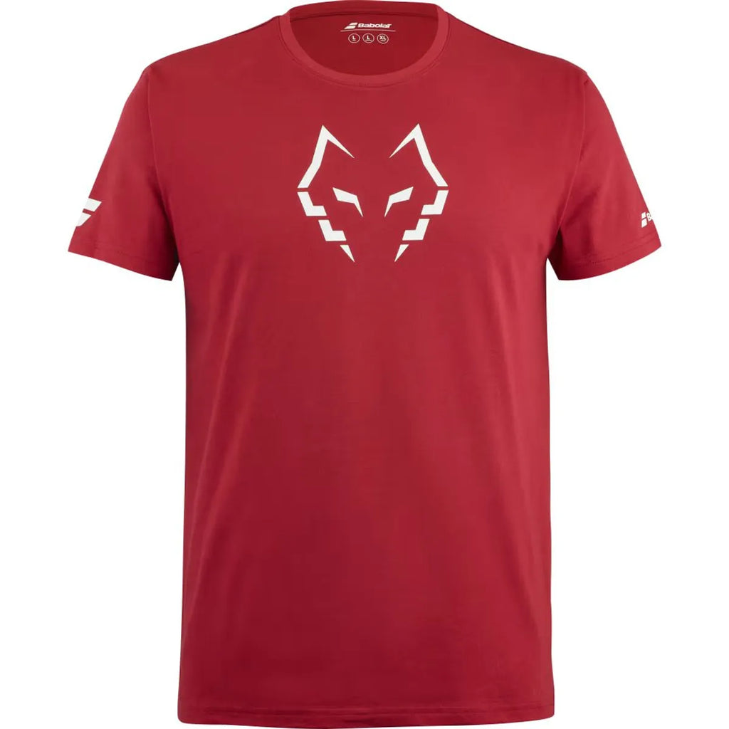Polera Babolat Cotton Tee Lebron Red Dahlia