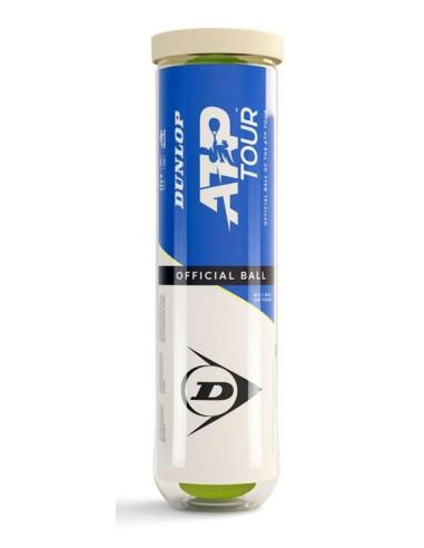 Pelotas Dunlop ATP Tour - tubo individual de 4 pelotas
